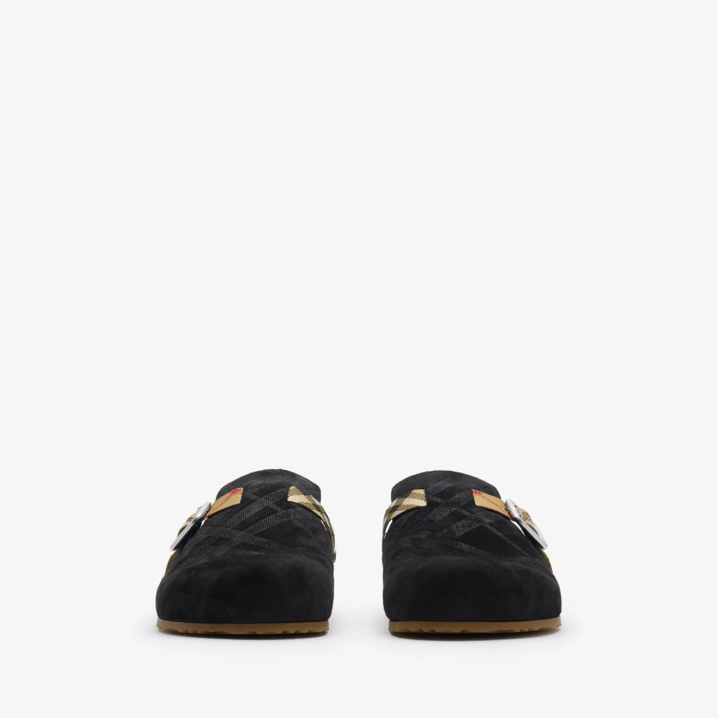 Check Suede Urchin Clogs