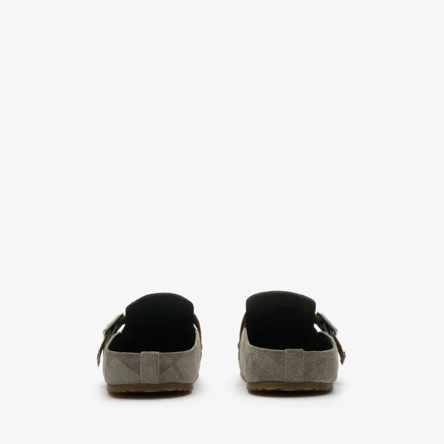 Check Suede Urchin Clogs