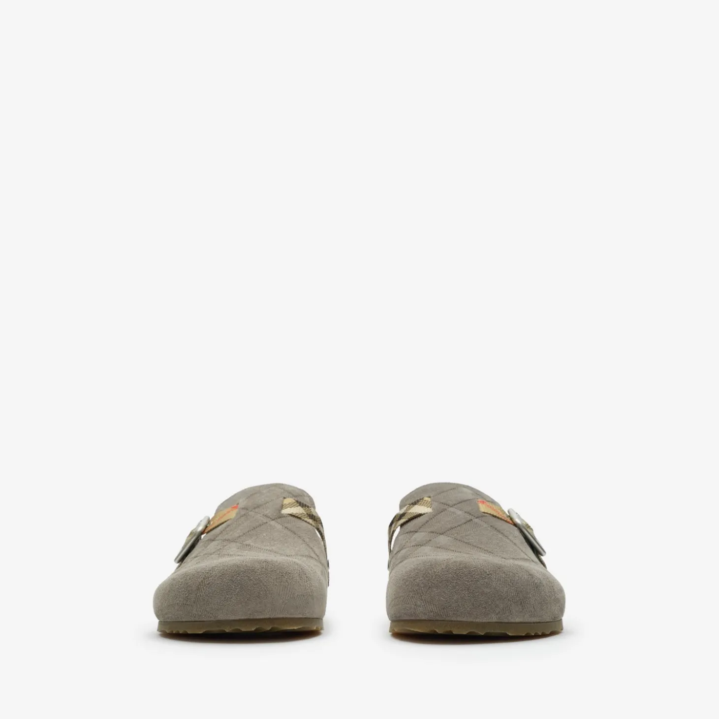 Check Suede Urchin Clogs