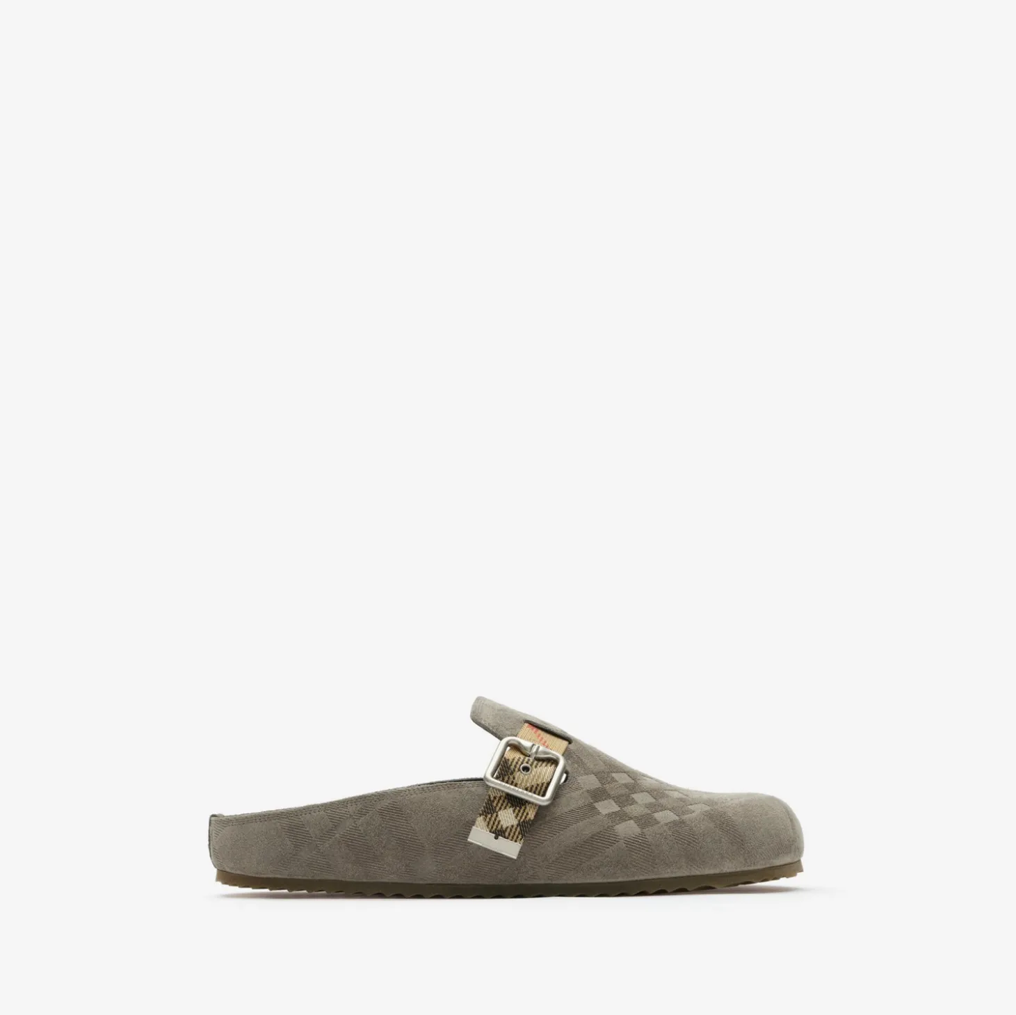Check Suede Urchin Clogs