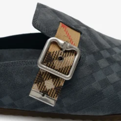 Check Suede Urchin Clogs