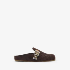 Check Suede Urchin Clogs
