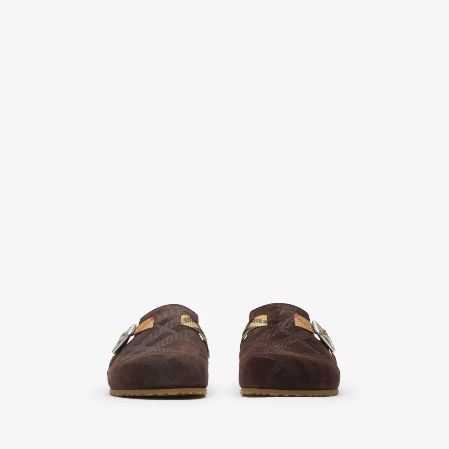 Check Suede Urchin Clogs