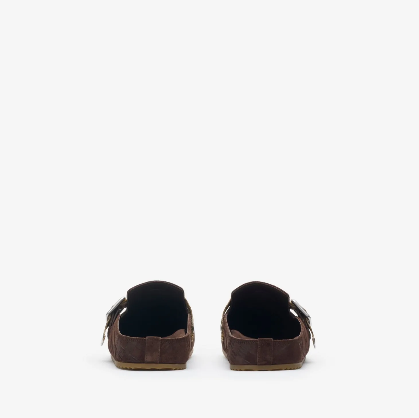 Check Suede Urchin Clogs