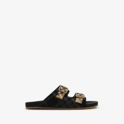 Check Suede Urchin Sandals