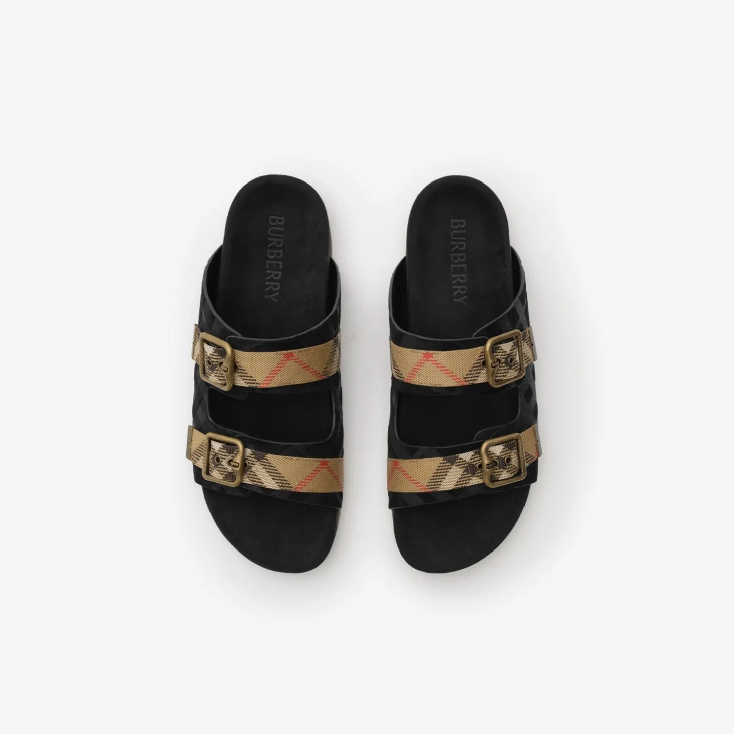 Check Suede Urchin Sandals