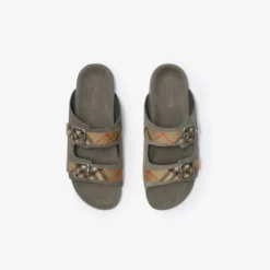 Check Suede Urchin Sandals