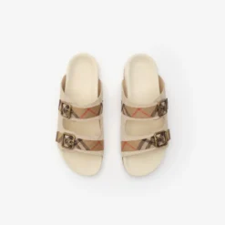 Check Suede Urchin Sandals