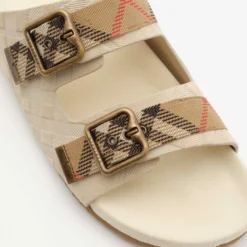 Check Suede Urchin Sandals