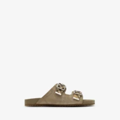 Check Suede Urchin Sandals