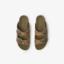 Check Suede Urchin Sandals