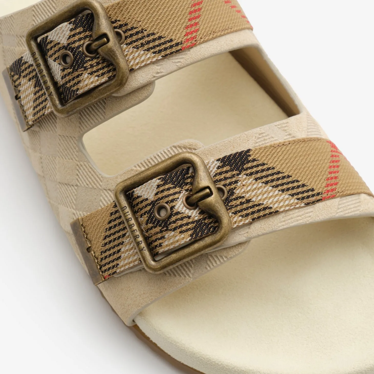 Check Suede Urchin Sandals