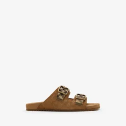 Check Suede Urchin Sandals