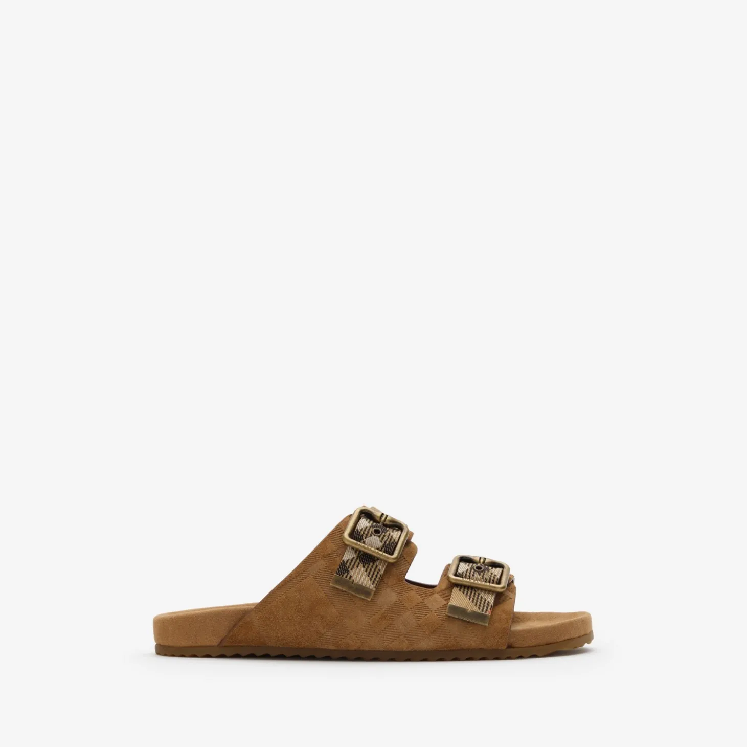 Check Suede Urchin Sandals