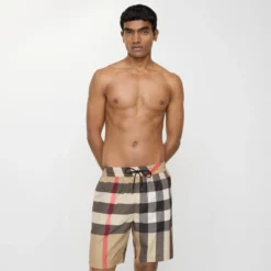 Check Swim Shorts