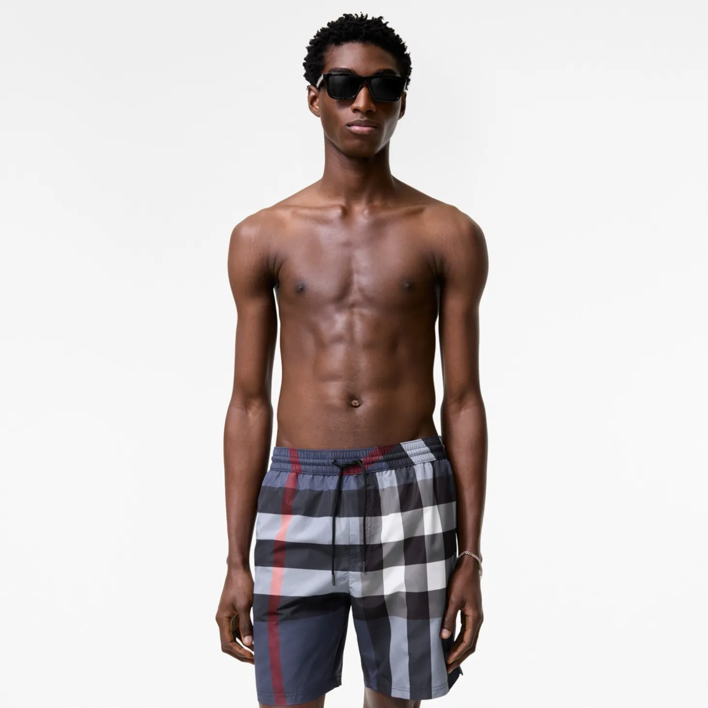 Check Swim Shorts