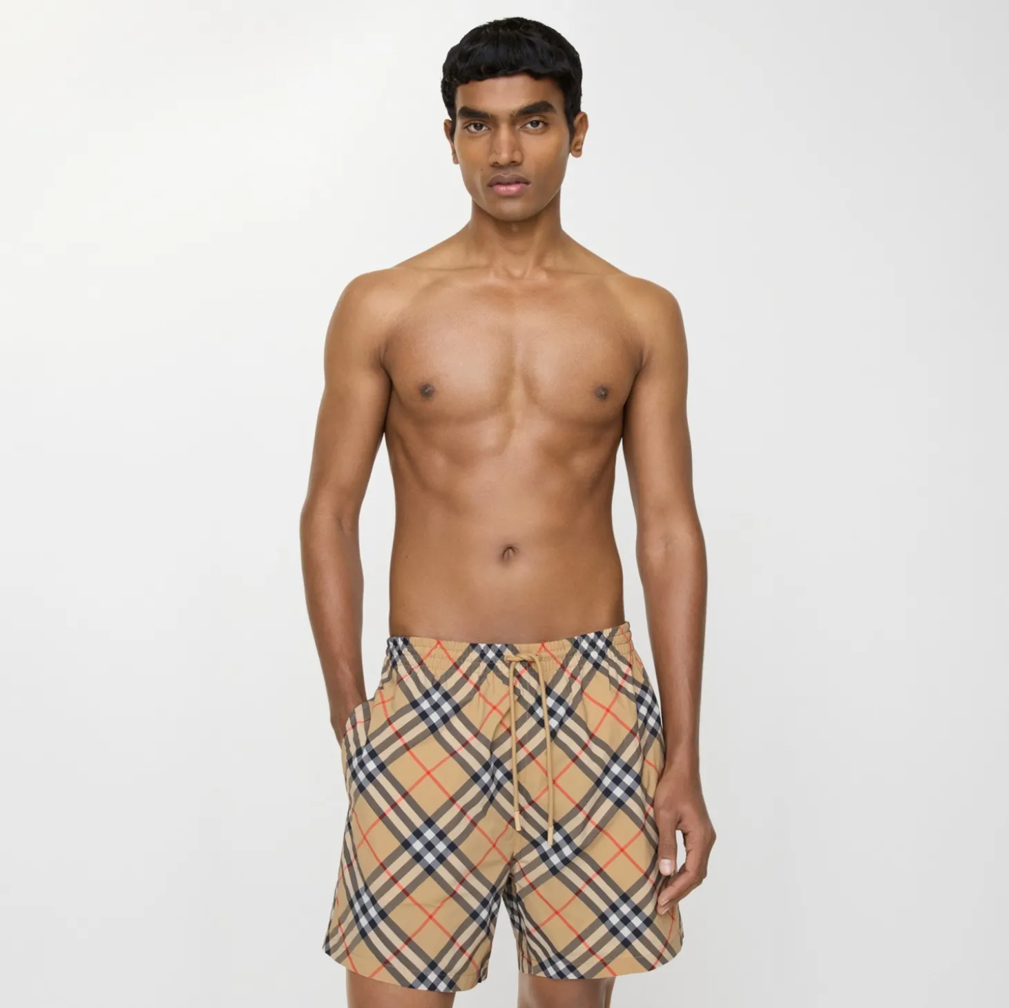 Check Swim Shorts