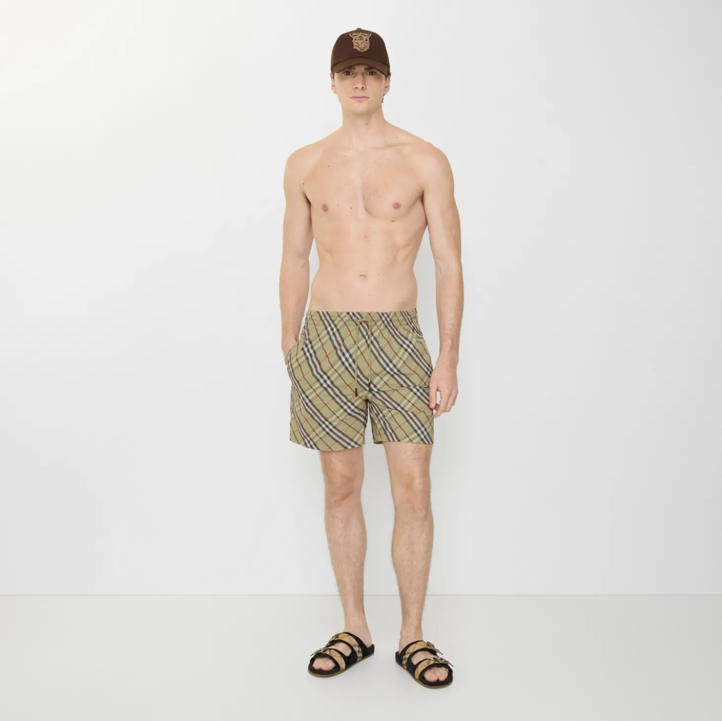 Check Swim Shorts