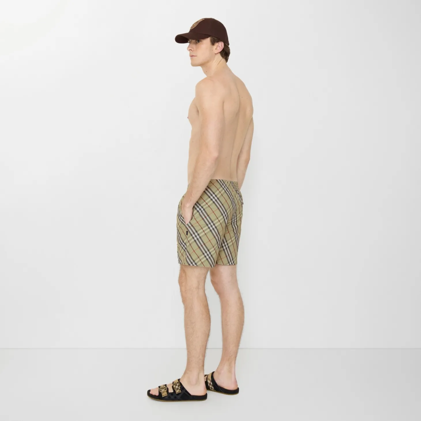 Check Swim Shorts