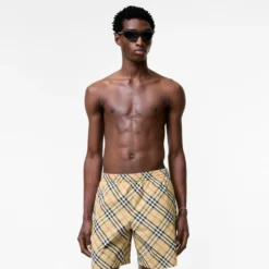 Check Swim Shorts