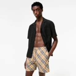 Check Swim Shorts