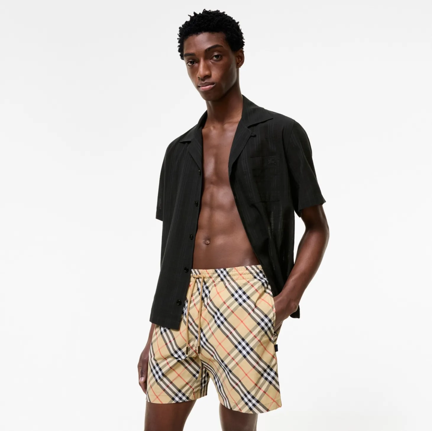 Check Swim Shorts