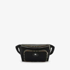 Check Trim Belt Bag
