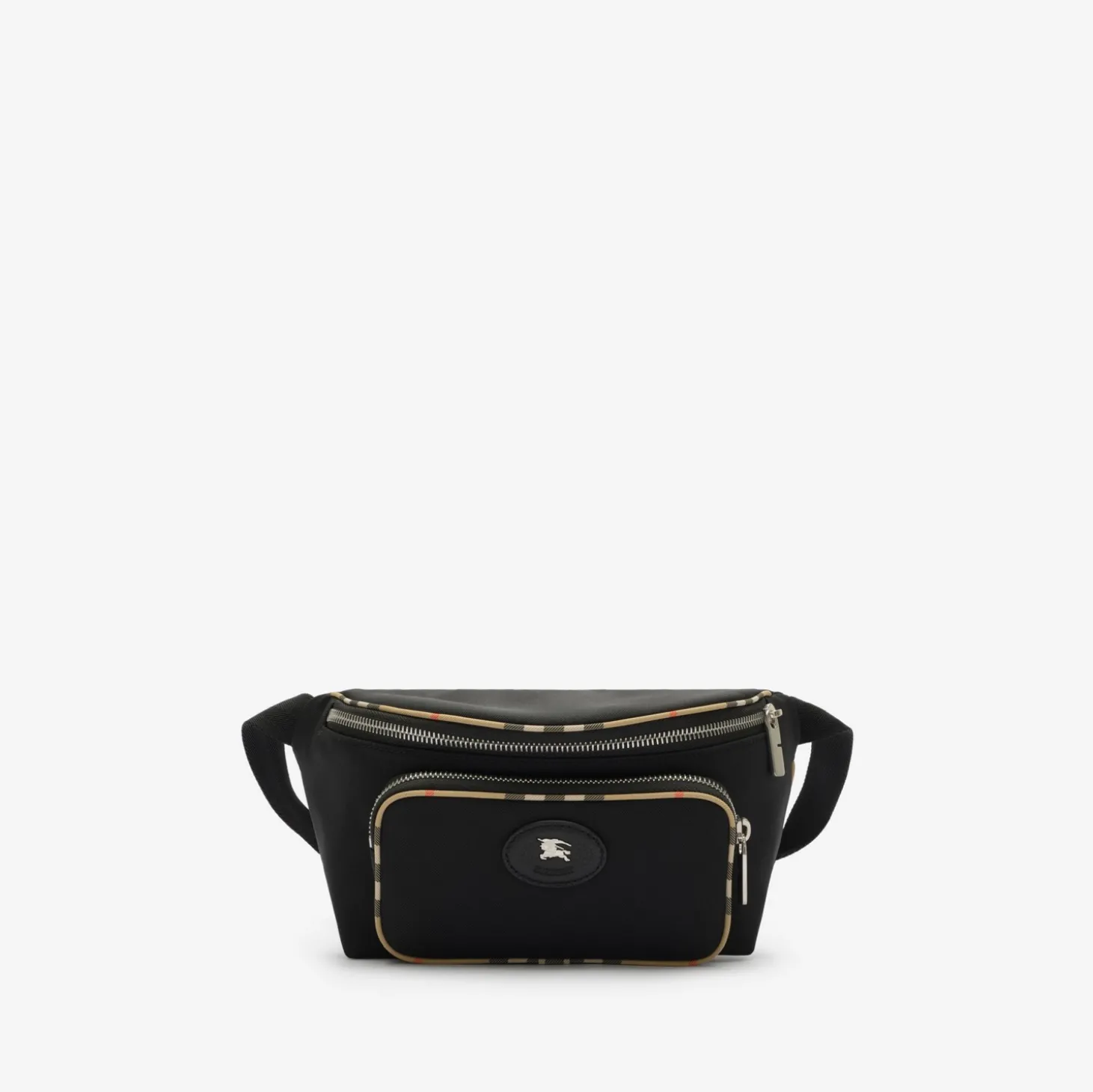 Check Trim Belt Bag