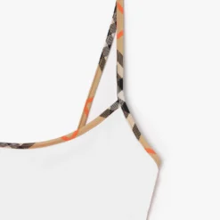 Check Trim Bikini Top