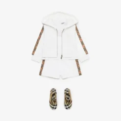Check Trim Cotton Shorts