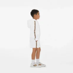 Check Trim Cotton Shorts