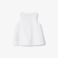 Check Trim Cotton Top