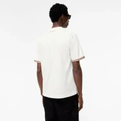Check Trim Cotton T-shirt