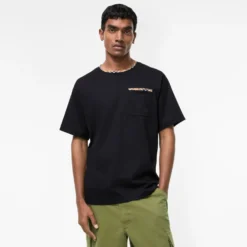 Check Trim Cotton T-shirt