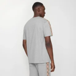 Check Trim Cotton T-shirt