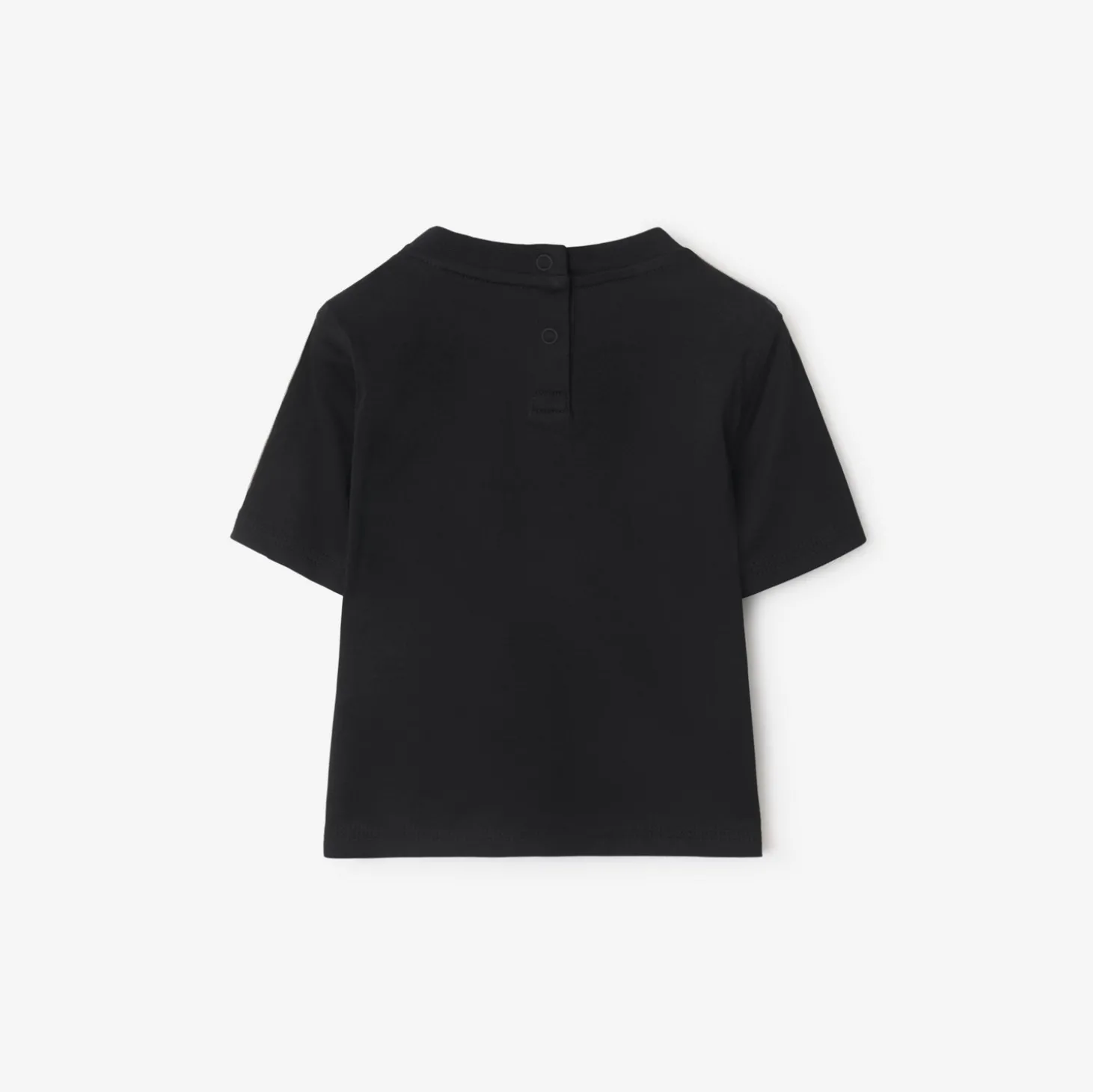 Check Trim Cotton T-shirt