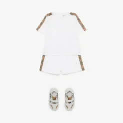Check Trim Cotton T-shirt
