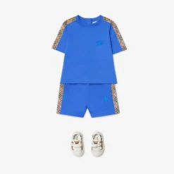 Check Trim Cotton T-shirt