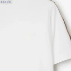 Check Trim Cotton T-shirt