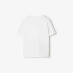 Check Trim Cotton T-shirt