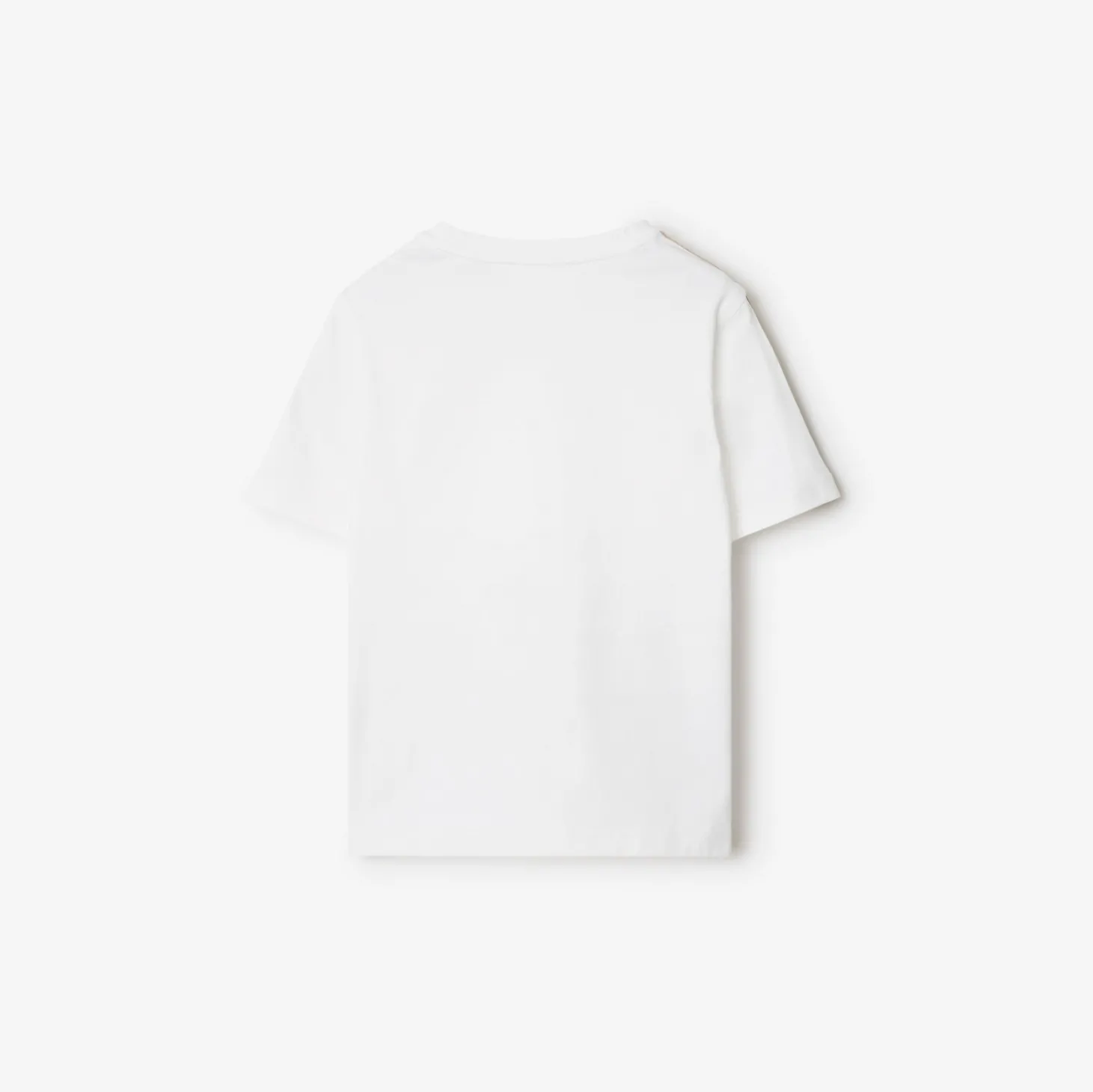 Check Trim Cotton T-shirt