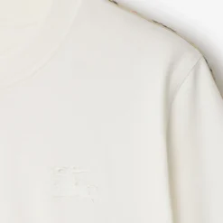 Check Trim Cotton T-shirt