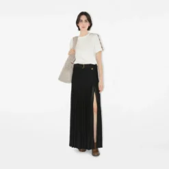 Check Trim Cotton T-shirt