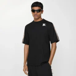 Check Trim Jersey T-shirt
