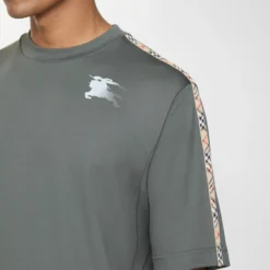 Check Trim Jersey T-shirt