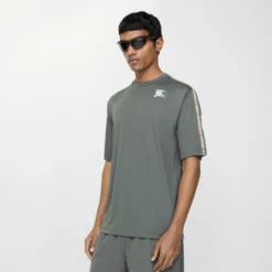 Check Trim Jersey T-shirt