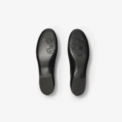 Check Trim Leather Robin Ballerinas