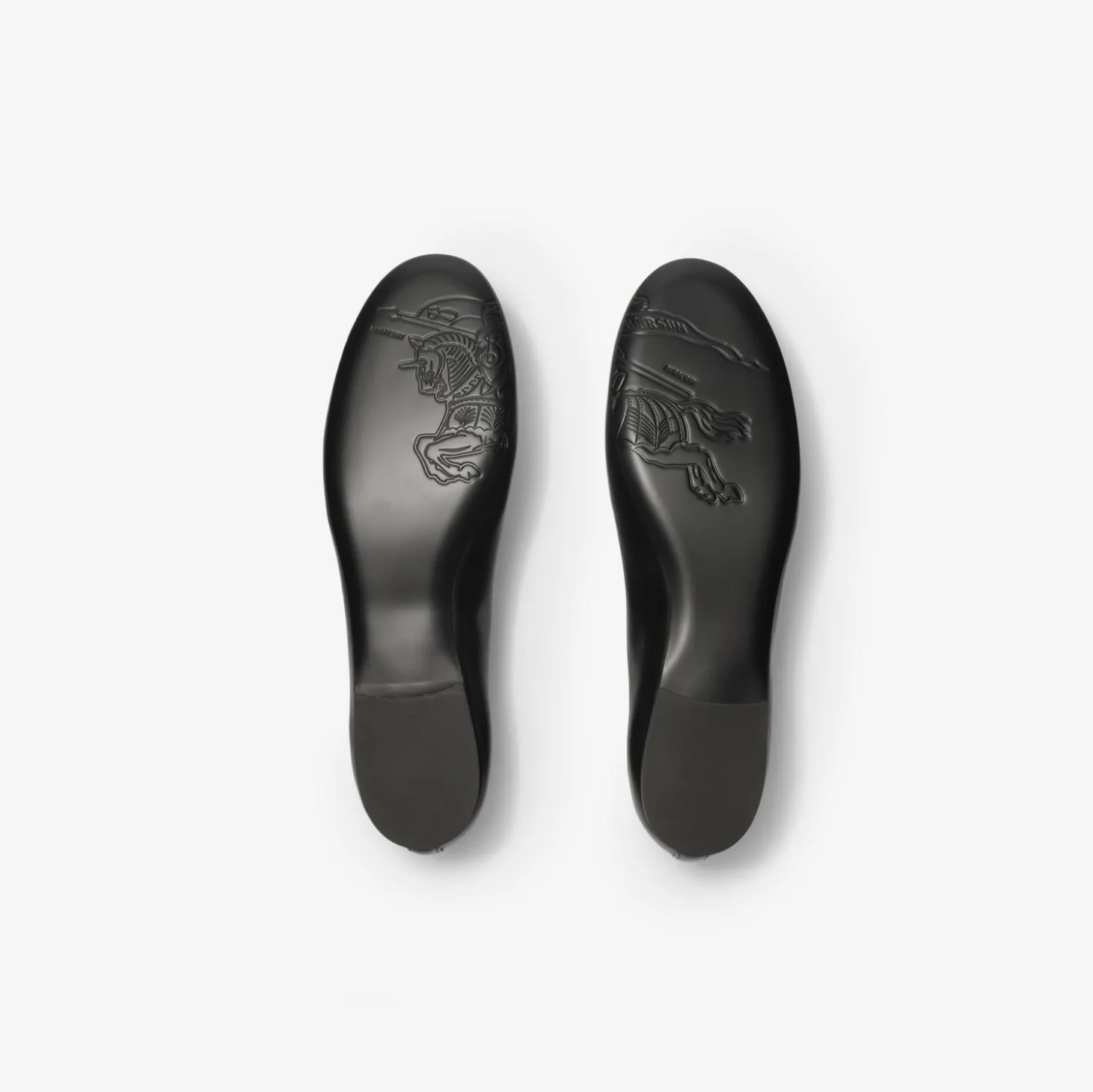 Check Trim Leather Robin Ballerinas