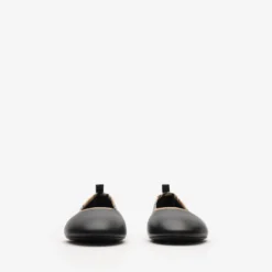 Check Trim Leather Robin Ballerinas