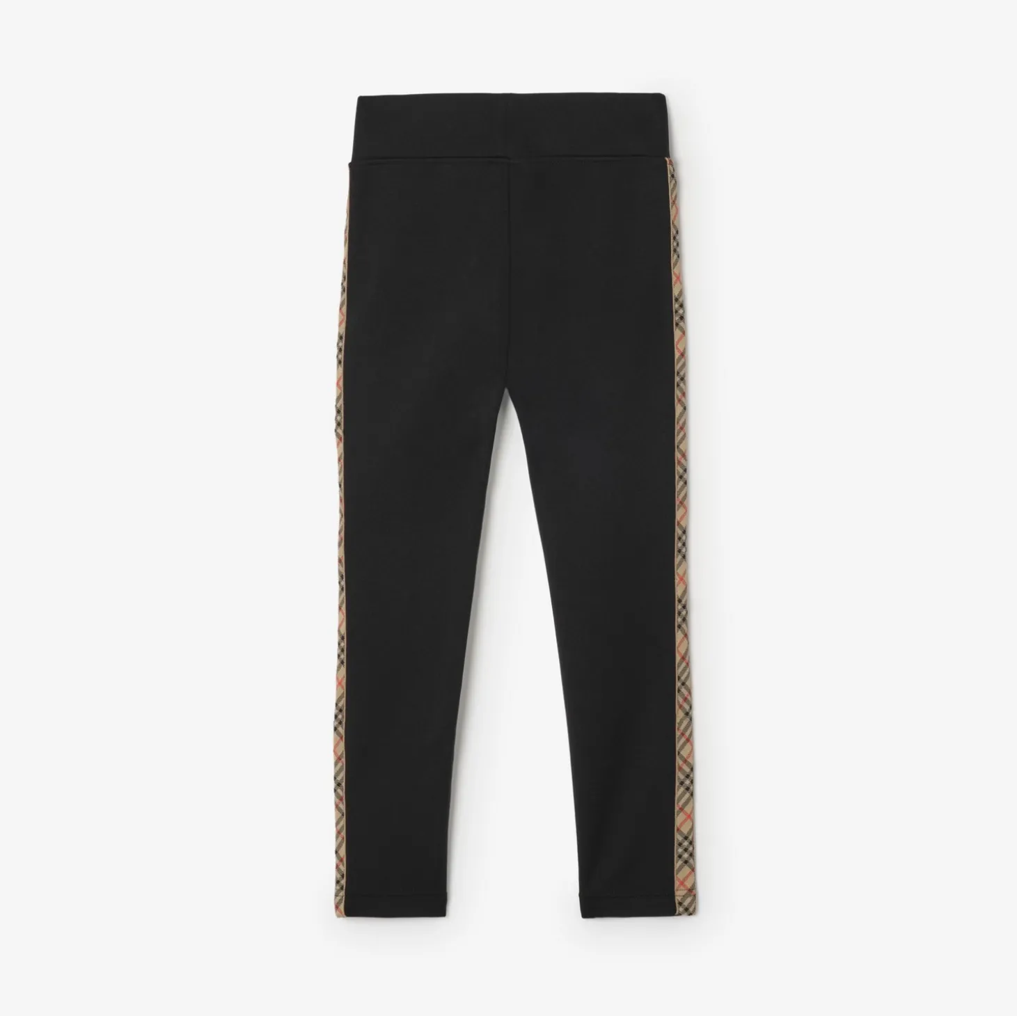 Check Trim Nylon Leggings